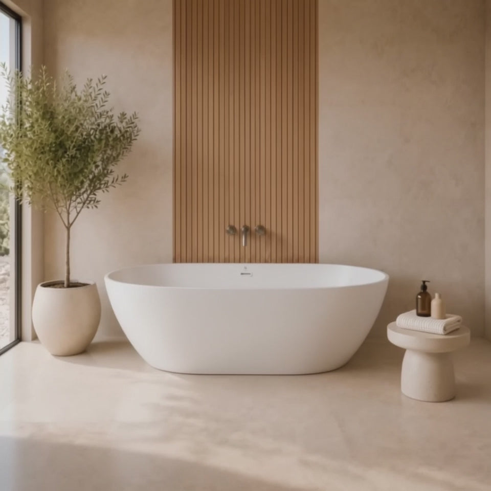 Video freestandup modern bathtub Gramans Laren