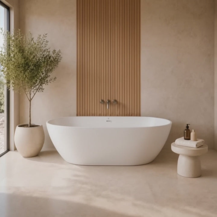 Video freestandup modern bathtub Gramans Laren