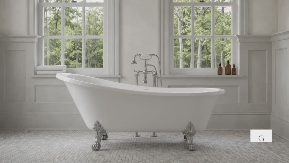 Clawfoot vintage bathtub 