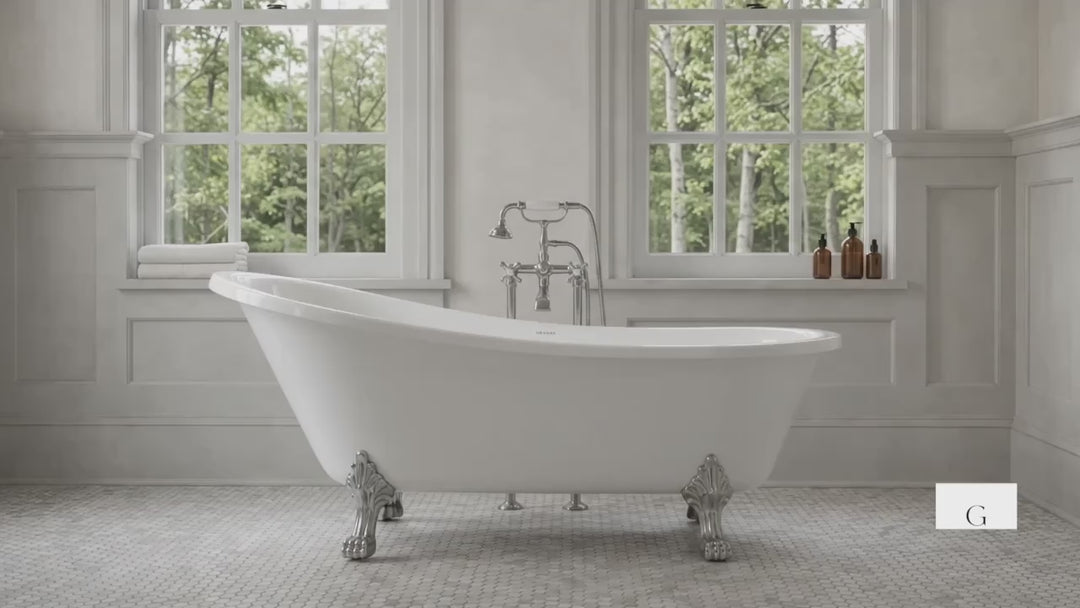 Clawfoot vintage bathtub 