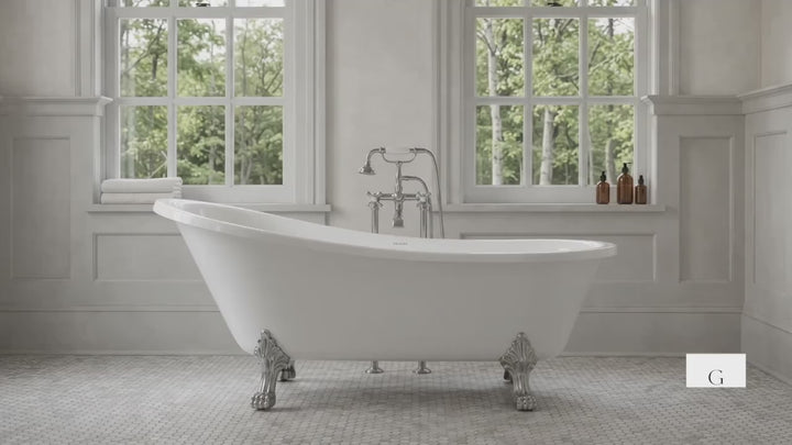 Clawfoot vintage bathtub 